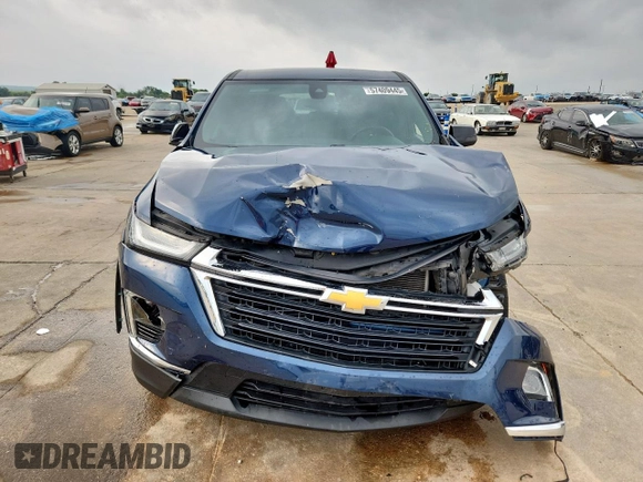2022 Chevrolet Traverse LS with VIN 1GNERFKW2NJ153620, listed as a Copart auction lot 57409445 with 53,395 mi miles and Salvage title. Bid and sale history available at DreamBid. Image 5.