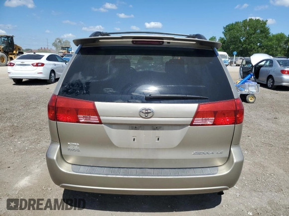 2004 Toyota Sienna CE z VIN 5TDZA23C04S220179, wystawiony jako Copart lot #56070095 z przebiegiem 243 562 mil mil oraz Szkoda całkowita • Salvage title. Historia ofert i sprzedaży dostępna na DreamBid. Obrazek 6.