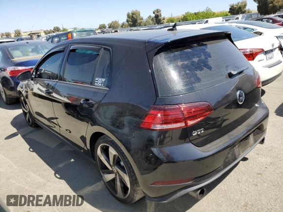 2018 Volkswagen Golf GTI S with VIN 3VW447AU6JM297495, listed as a Copart auction lot 56058774 with 0 mi miles and Salvage Title. Bid and sale history available at carsss.com. Image 2.