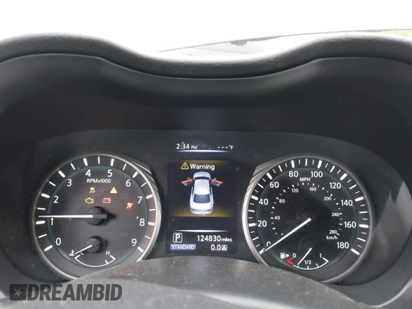 2018 Infiniti Q50 Luxe with VIN JN1EV7APXJM353659, listed as a IAAI auction lot 39289470 with 124,830 mi miles and . Bid and sale history available at DreamBid. Image 7.