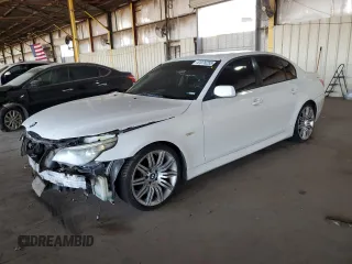 2008 BMW 5 Series 550i z VIN WBANW53518CT50317, wystawiony jako Copart lot #47076255 z przebiegiem Nie podano mil oraz Czysty tytuł • Clean title. Historia ofert i sprzedaży dostępna na DreamBid. Obrazek 1.