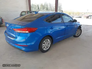 2017 Hyundai Elantra SE with VIN KMHD74LF5HU095093, listed as a IAAI auction lot 41957451 with 75,760 mi miles. Bid and sale history available at carsss.com. Image 4.
