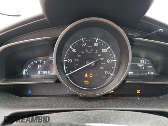 2018 Mazda CX-3 Sport z VIN JM1DKFB74J0318410, wystawiony jako Copart lot #83656364 z przebiegiem 87 853 mil mil oraz Szkoda całkowita • Salvage title. Historia ofert i sprzedaży dostępna na DreamBid. Obrazek 9.