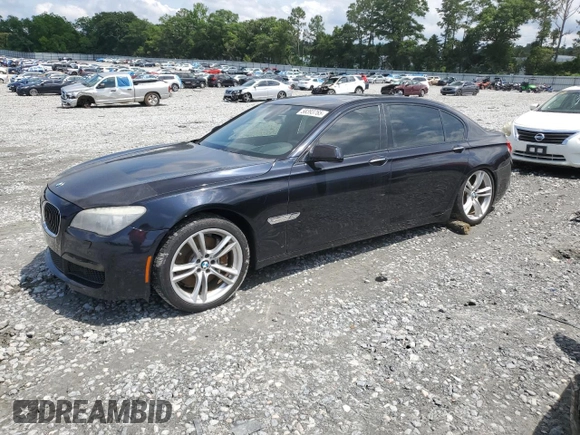 2011 BMW 7 Series 750Li with VIN WBAKB8C57BCY64924, listed as a Copart auction lot 58393765 with Not provided miles and Salvage title. Bid and sale history available at DreamBid. Image 1.