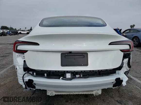 2025 Tesla Model 3 Long Range с VIN 5YJ3E1EA7SF001043, выставлен на аукционе Copart как лот 57250565 с пробегом 456 миль миль и Списание • Salvage title. История ставок и продаж доступна на DreamBid. Изображение 6.