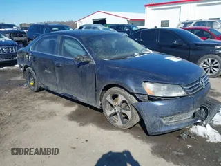 2012 Volkswagen Passat SE with VIN 1VWBP7A38CC034225, listed as a IAAI auction lot 41617236 with 188,995 mi miles and . Bid and sale history available at DreamBid. Image 1.