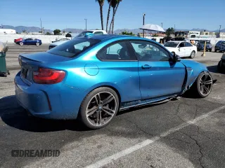 2017 BMW M2 with VIN WBS1H9C50HV786480, listed as a Copart auction lot 70715923 with 47,482 mi miles. Bid and sale history available at carsss.com. Image 3.