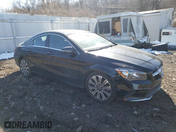 2018 Mercedes-Benz CLA 250 with VIN WDDSJ4GB9JN569279, listed as a Copart auction lot 43084154 with 43,926 mi miles and . Bid and sale history available at DreamBid. Image 4.