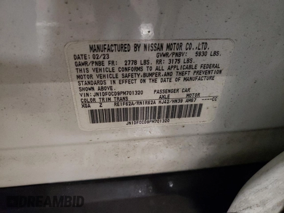 2023 Nissan ARIYA Platinum+ z VIN JN1DF0CD9PM701320, wystawiony jako Copart lot #86995114 z przebiegiem 12 770 mil mil oraz Szkoda całkowita • Salvage title. Historia ofert i sprzedaży dostępna na DreamBid. Obrazek 13.