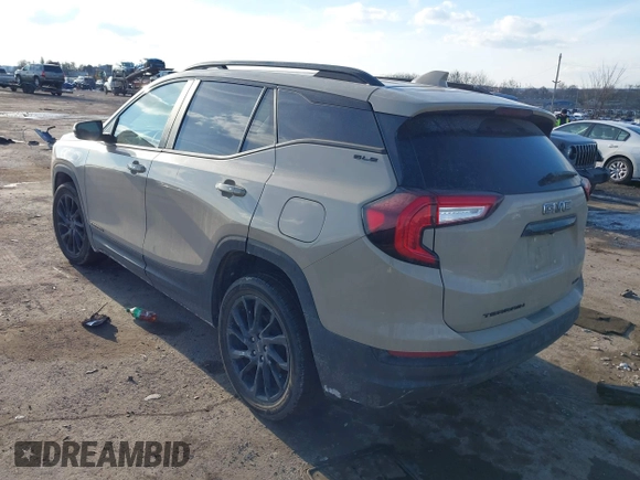 2023 GMC Terrain SLE with VIN 3GKALTEG7PL110256, listed as a IAAI auction lot 41400886 with 20,750 mi miles. Bid and sale history available at carsss.com. Image 3.