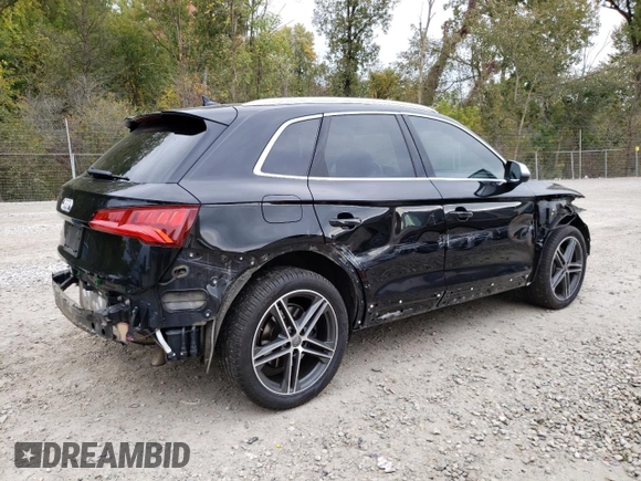 2020 Audi SQ5 Premium Plus with VIN WA1B4AFY6L2069701, listed as a Copart auction lot 71760623 with 56,037 mi miles and . Bid and sale history available at DreamBid. Image 3.