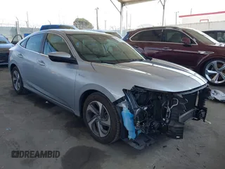 2019 Honda Insight LX z VIN 19XZE4F14KE027597, wystawiony jako IAAI lot #42393488 z przebiegiem 129 484 mil mil oraz . Historia ofert i sprzedaży dostępna na DreamBid. Obrazek 1.