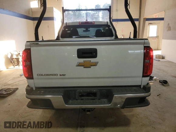 2018 Chevrolet Colorado 2WD Work Truck with VIN 1GCHSBEN0J1297019, listed as a Copart auction lot 88532125 with 0 mi miles and Salvage Title. Bid and sale history available at carsss.com. Image 6.
