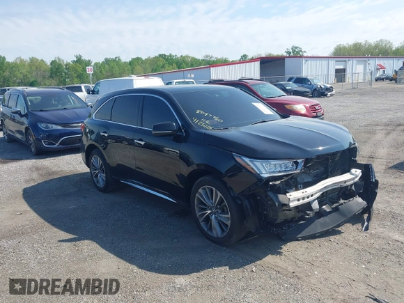 2017 Acura MDX Technology with VIN 5FRYD4H57HB037606, listed as a IAAI auction lot 42151431 with 45,156 mi miles and . Bid and sale history available at DreamBid. Image 1.