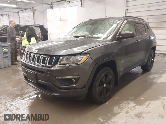 2018 Jeep Compass Altitude with VIN 3C4NJDBB6JT187581, listed as a IAAI auction lot 41542689 with 126,147 mi miles and . Bid and sale history available at carsss.com. Image 17.