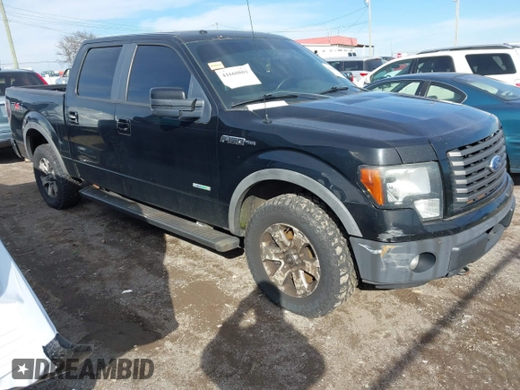 2011 Ford F-150 XLT with VIN 1FTFW1ET8BFC87962, listed as a IAAI auction lot 41660801 with 197,092 mi miles. Bid and sale history available at carsss.com. Image 1.