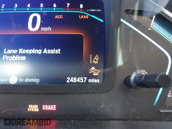 2019 Honda Odyssey EX-L with VIN 5FNRL6H70KB079516, listed as a IAAI auction lot 41857013 with 248,457 mi miles. Bid and sale history available at carsss.com. Image 16.