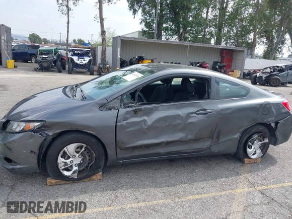 2013 Honda Civic Cpe LX with VIN 2HGFG3B58DH521213, listed as a IAAI auction lot 42042878 with 46,865 mi miles. Bid and sale history available at carsss.com. Image 6.
