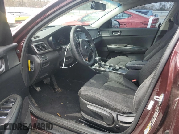 2016 Kia Optima LX with VIN 5XXGT4L35GG041185, listed as a Copart auction lot 50171935 with 165,619 mi miles and Salvage title. Bid and sale history available at DreamBid. Image 7.
