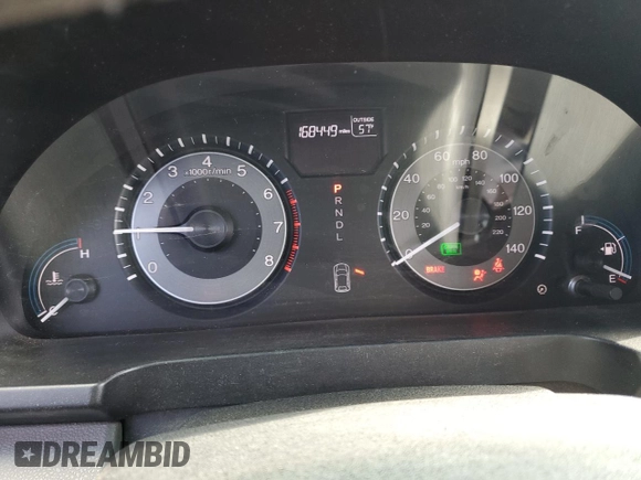 2012 Honda Odyssey EX-L with VIN 5FNRL5H64CB052869, listed as a Copart auction lot 47685375 with 168,449 mi miles and Salvage Title. Bid and sale history available at DreamBid. Image 9.