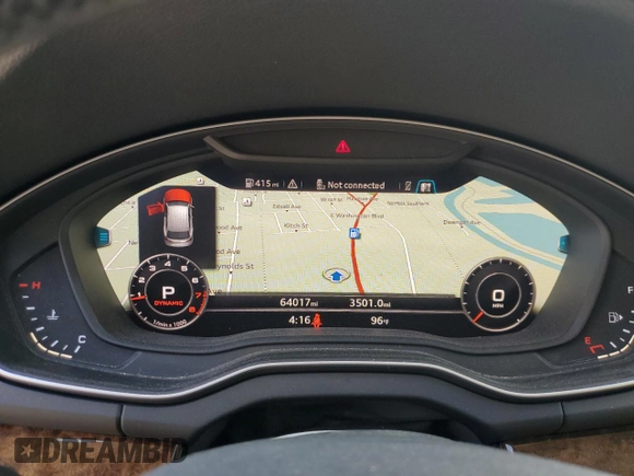 2018 Audi Q5 Premium Plus with VIN WA1BNAFY4J2083350, listed as a Copart auction lot 62327315 with 64,017 mi miles and Salvage title. Bid and sale history available at DreamBid. Image 9.