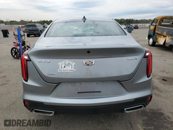 2024 Cadillac CT4 Luxury with VIN 1G6DK5RK9R0132350, listed as a Copart auction lot 50769515 with 1,768 mi miles and Salvage Title. Bid and sale history available at carsss.com. Image 6.