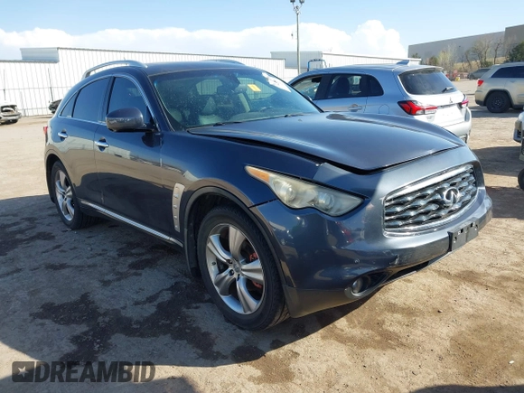 2009 Infiniti FX with VIN JNRAS18U19M100853, listed as a IAAI auction lot 38981593 with 204,236 mi miles and . Bid and sale history available at DreamBid. Image 1.