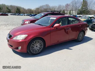 2007 Lexus IS 250 with VIN JTHCK262572010466, listed as a Copart auction lot 54299585 with 182,238 mi miles and Clean Title. Bid and sale history available at carsss.com. Image 1.