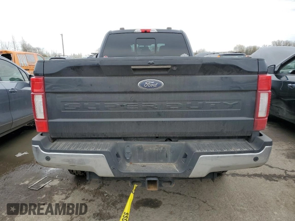 2020 Ford F-350 XL with VIN 1FT8W3BT1LEC65463, listed as a Copart auction lot 46183245 with 86,284 mi miles and Salvage title. Bid and sale history available at DreamBid. Image 6.