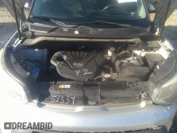 2014 Kia Soul with VIN KNDJN2A28E7746079, listed as a IAAI auction lot 41339648 with 166,617 mi miles. Bid and sale history available at carsss.com. Image 10.