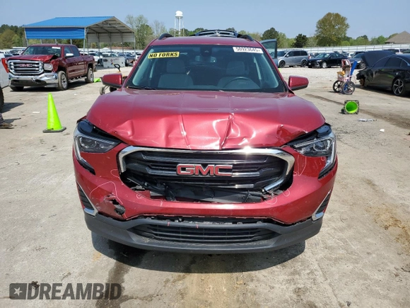 2021 GMC Terrain SLE z VIN 3GKALMEVXML328434, wystawiony jako Copart lot #50923645 z przebiegiem 52 026 mil mil oraz Szkoda całkowita • Salvage title. Historia ofert i sprzedaży dostępna na DreamBid. Obrazek 5.