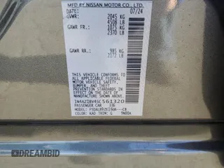 2025 Nissan LEAF S with VIN 1N4AZ1BV4SC561320, listed as a Copart auction lot 44426415 with 1,053 mi miles and Salvage Title. Bid and sale history available at carsss.com. Image 13.