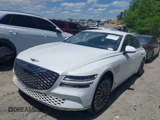 2023 Genesis G80 z VIN KMTGE4S15PU007107, wystawiony jako IAAI lot #42205296 z przebiegiem 29 878 mil mil oraz . Historia ofert i sprzedaży dostępna na DreamBid. Obrazek 2.