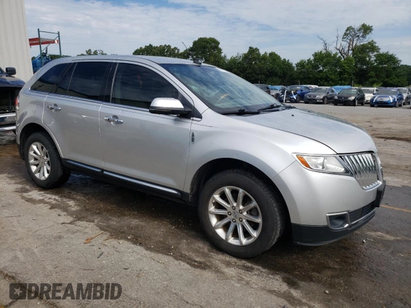 2013 Lincoln MKX with VIN 2LMDJ6JK6DBL20929, listed as a Copart auction lot 59767254 with 163,180 mi miles and Salvage Title. Bid and sale history available at DreamBid. Image 4.