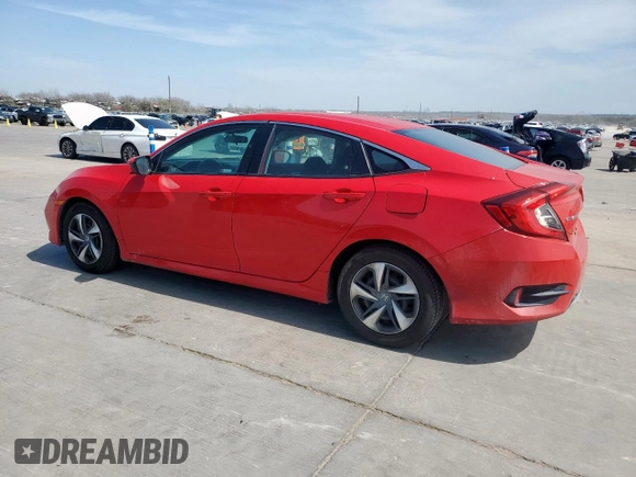 2020 Honda Civic Sedan LX with VIN 2HGFC2F69LH566510, listed as a Copart auction lot 49608665 with 93,648 mi miles and Salvage Title. Bid and sale history available at carsss.com. Image 2.