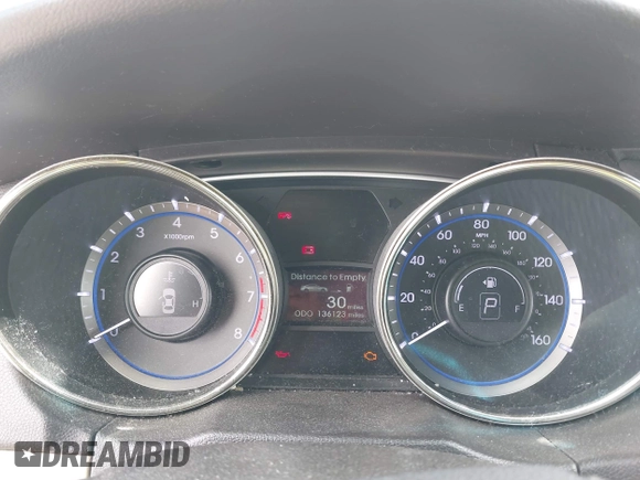 2013 Hyundai Sonata GLS with VIN 5NPEB4AC8DH570451, listed as a IAAI auction lot 41920296 with 136,123 mi miles and . Bid and sale history available at carsss.com. Image 7.