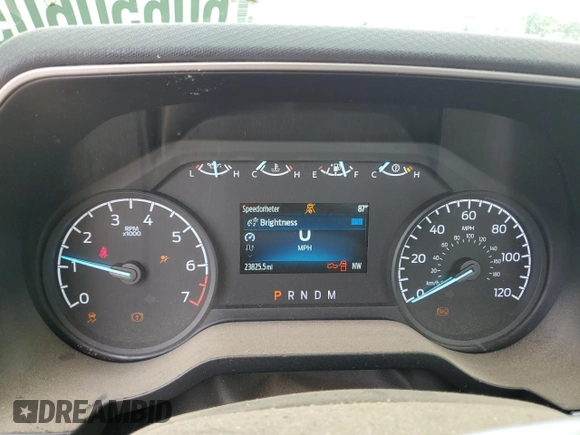 2021 Ford F-150 XL with VIN 1FTMF1EP7MKE72931, listed as a Copart auction lot 60650605 with 23,825 mi miles and Salvage title. Bid and sale history available at DreamBid. Image 9.