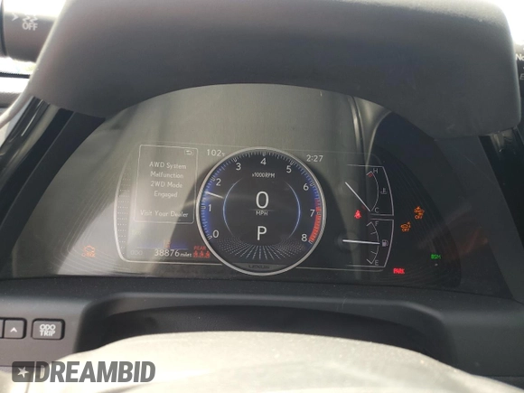 2022 Lexus ES 250 with VIN 58AD11D19NU008822, listed as a Copart auction lot 60647625 with 38,876 mi miles and Salvage title. Bid and sale history available at DreamBid. Image 9.