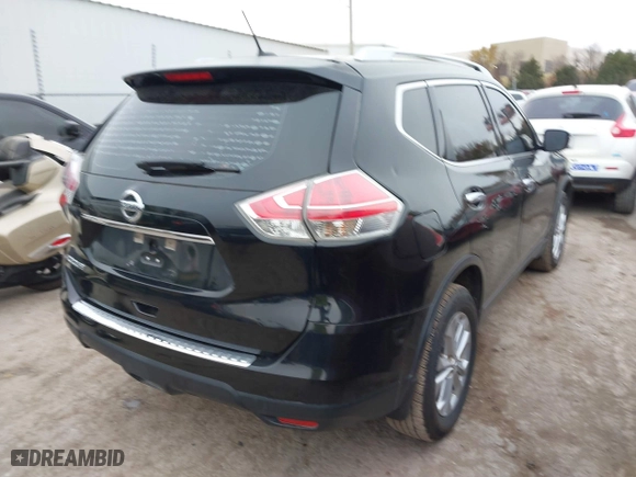 2016 Nissan Rogue S with VIN KNMAT2MV9GP725983, listed as a IAAI auction lot 41049376 with 139,750 mi miles. Bid and sale history available at carsss.com. Image 4.