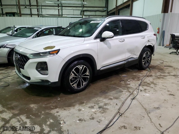 2019 Hyundai Santa Fe Limited with VIN 5NMS53AA4KH073040, listed as a Copart auction lot 41859855 with 98,904 mi miles and Salvage Title. Bid and sale history available at carsss.com. Image 1.