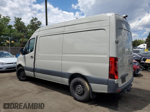 2024 Mercedes-Benz Sprinter with VIN W1Y4NBHY0RT168737, listed as a Copart auction lot 59453224 with 5,717 mi miles and Salvage Title. Bid and sale history available at DreamBid. Image 2.