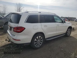 2019 Mercedes-Benz GLS with VIN 4JGDF6EE9KB225883, listed as a Copart auction lot 49136445 with 114,860 mi miles and Salvage Title. Bid and sale history available at carsss.com. Image 3.