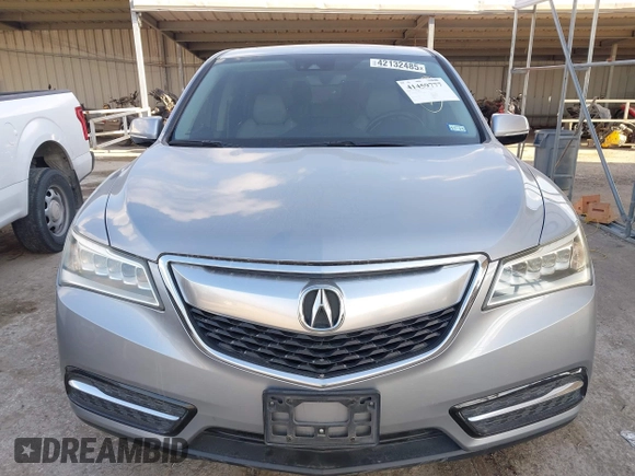 2016 Acura MDX w/Tech with VIN 5FRYD3H4XGB021609, listed as a IAAI auction lot 41459777 with 103,294 mi miles. Bid and sale history available at carsss.com. Image 12.