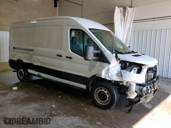 2021 Ford Transit Cargo with VIN 1FTBR1C82MKA10660, listed as a Copart auction lot 48245695 with 63,401 mi miles and Salvage Title. Bid and sale history available at DreamBid. Image 4.