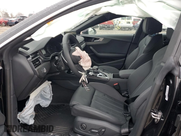 2023 Audi A5 Sportback S line Premium with VIN WAUDACF50PA012637, listed as a Copart auction lot 37794583 with Not provided miles and . Bid and sale history available at DreamBid. Image 7.