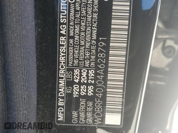 2004 Mercedes-Benz C 230 Kompressor with VIN WDBRF40J04A628791, listed as a Copart auction lot 52890795 with 247,386 mi miles and Salvage Title. Bid and sale history available at DreamBid. Image 12.