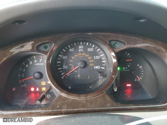 2001 Toyota Highlander with VIN JTEGF21A510028230, listed as a Copart auction lot 43652835 with 200,970 mi miles and Salvage Title. Bid and sale history available at carsss.com. Image 9.