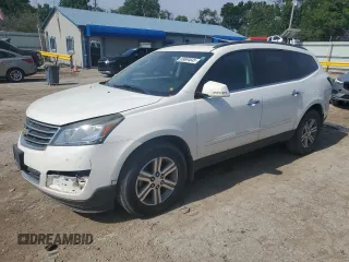 2015 Chevrolet Traverse LT with VIN 1GNKVHKD2FJ329477, listed as a Copart auction lot 59684645 with Not provided miles and Salvage title. Bid and sale history available at DreamBid. Image 1.