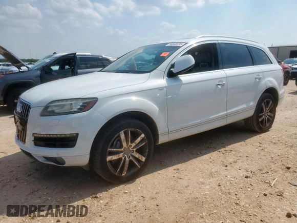 2013 Audi Q7 Prestige with VIN WA1VMBFE5DD003039, listed as a Copart auction lot 58448535 with 159,677 mi miles and Clean title. Bid and sale history available at DreamBid. Image 1.