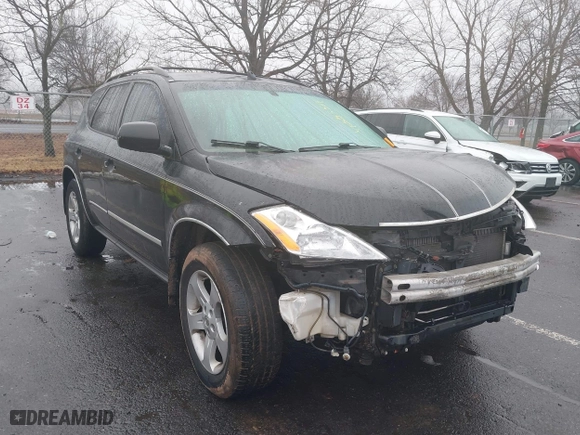 2005 Nissan Murano SE with VIN JN8AZ08T55W306340, listed as a IAAI auction lot 41553564 with 164,535 mi miles. Bid and sale history available at carsss.com. Image 1.